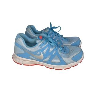 Nike Revolution 2 Youth Light Blue Lace Up Sneakers Size 6.5